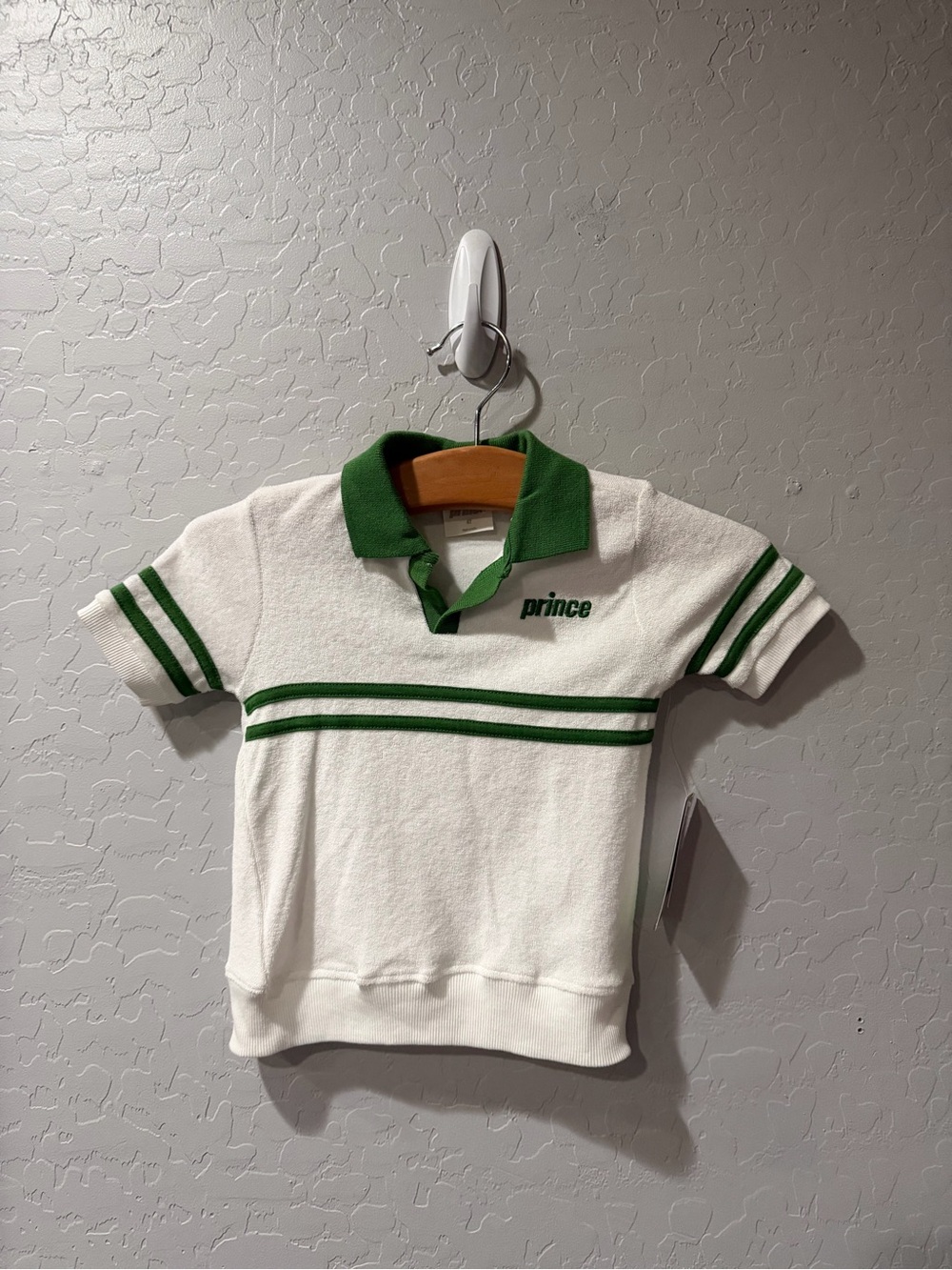 NWT Prince S/S Contrast Tape Knit Terry Polo 4T Bin 1